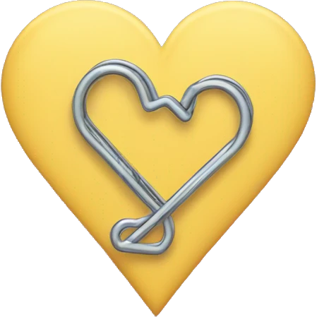 paper clip heart  emoji
