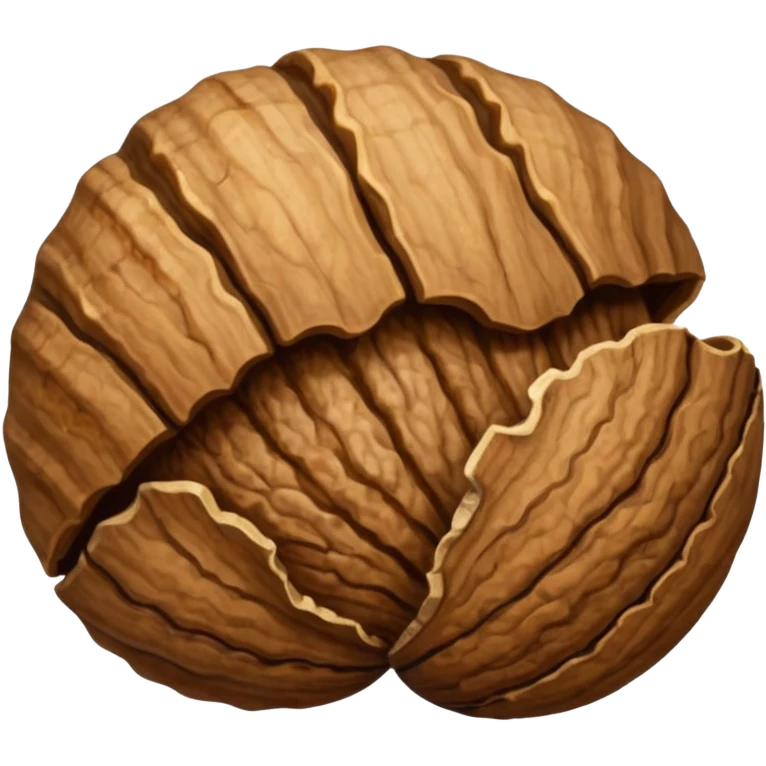 walnut with shall emoji