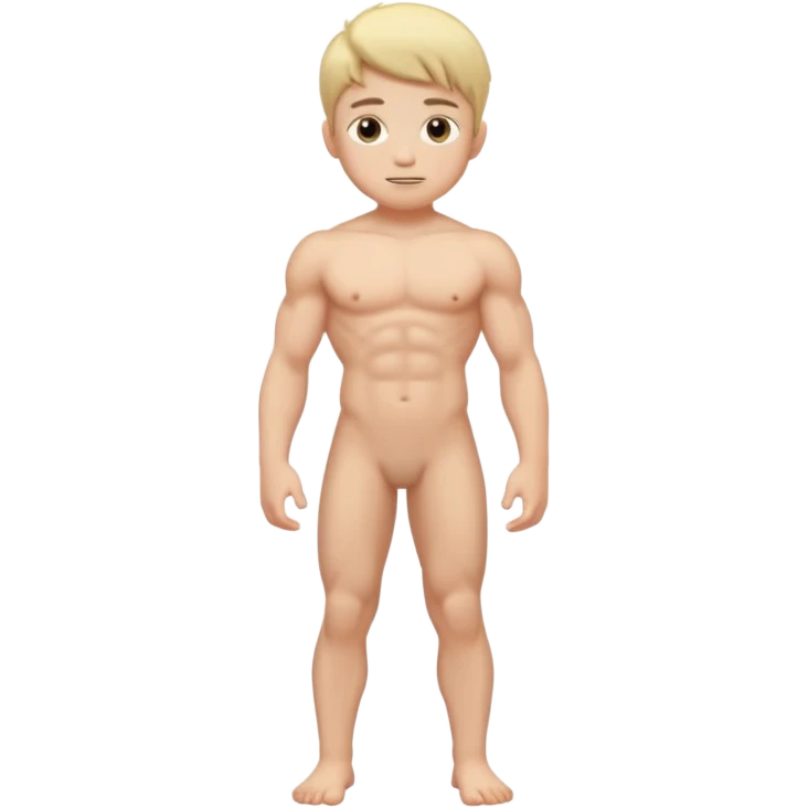 Naked boy whole body emoji