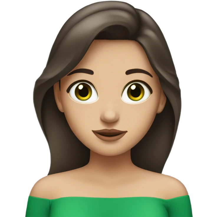 Brunette Model Green eyes Profile Picture  emoji