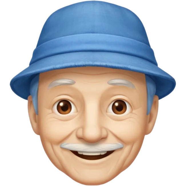 old man with blue hat emoji