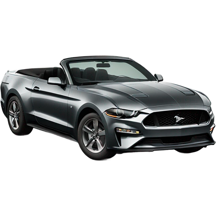 2018 gun metallic mustang convertible  emoji