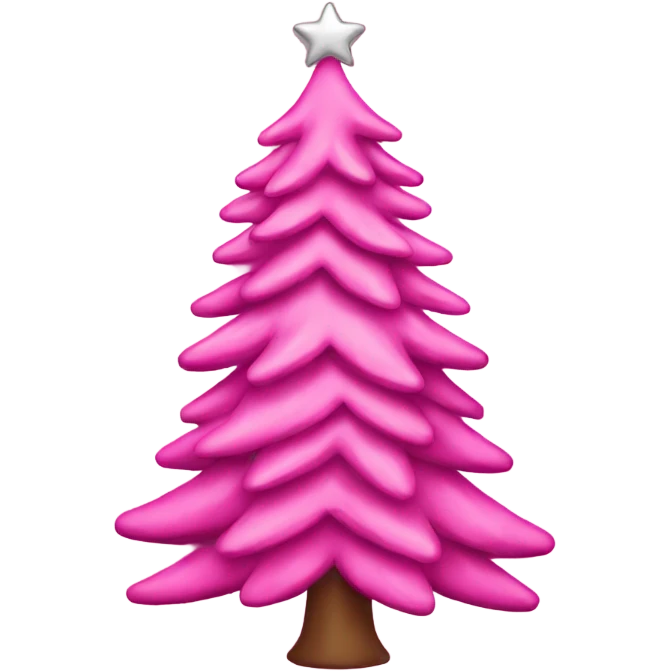 pink Christmas tree  emoji