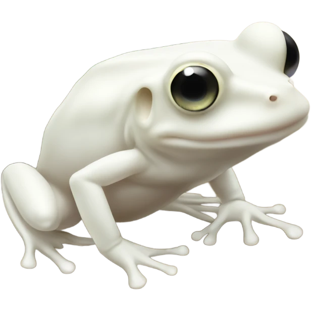 Albino dwarf frog emoji