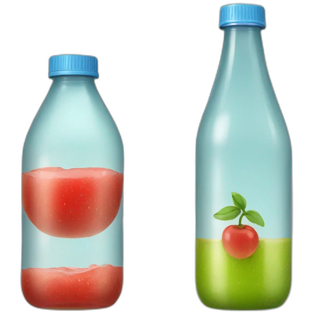 round juice pet bottle  emoji
