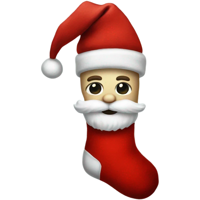 Santa sock emoji