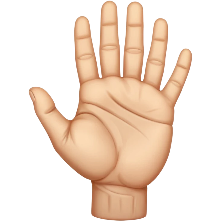 strong veiny closed hand emoji