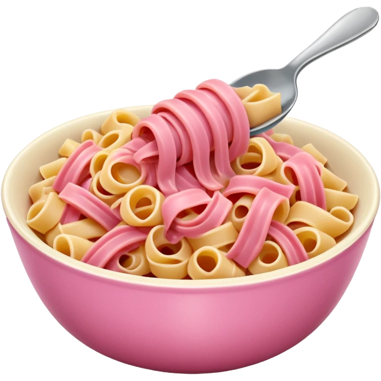 Pink pasta  emoji