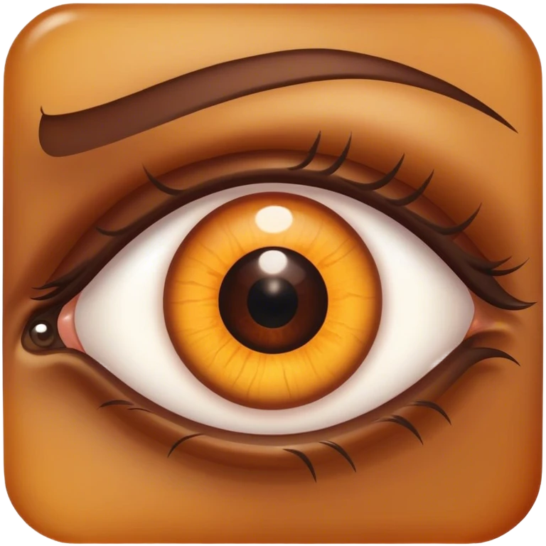 Amber pupil eye emoji