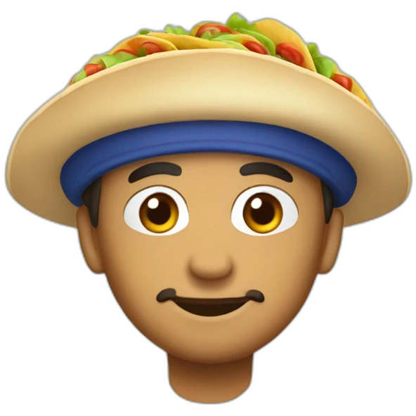 french-taco-with-beret-hat emoji
