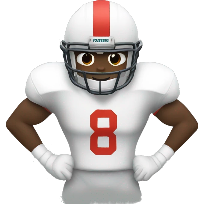 White football player emoji