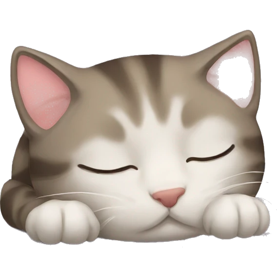 a sleepy cat emoji