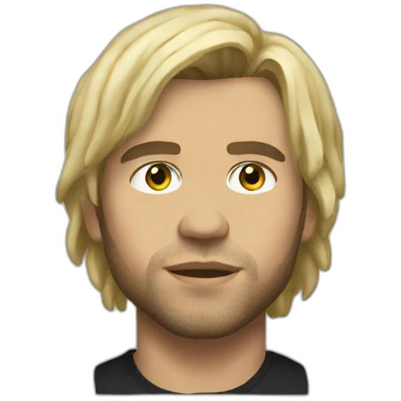 orelsan avec mèche blonde emoji
