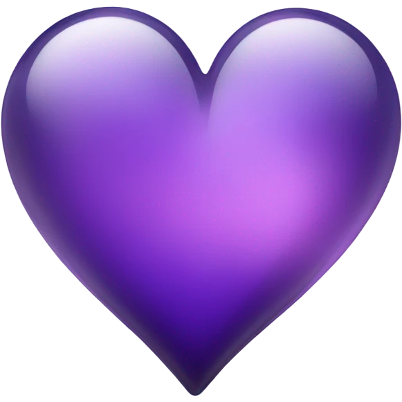 Glass violet heart  emoji
