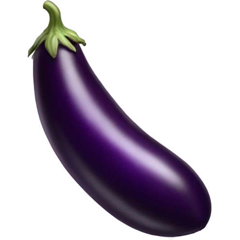 And eggplant with veins emoji