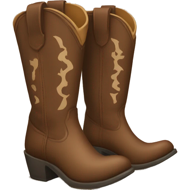 Cowgirl boots emoji