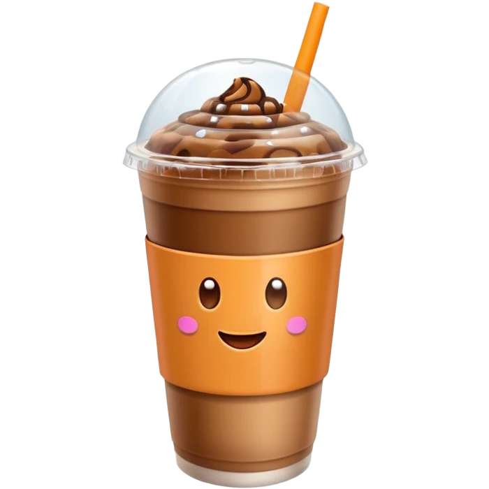 Dunkin' Donuts iced coffee emoji