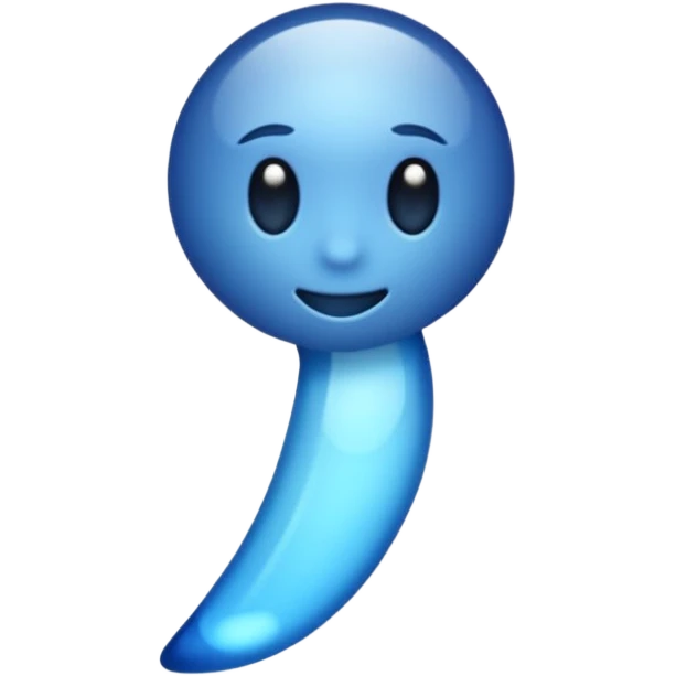 Laço azul escuro emoji