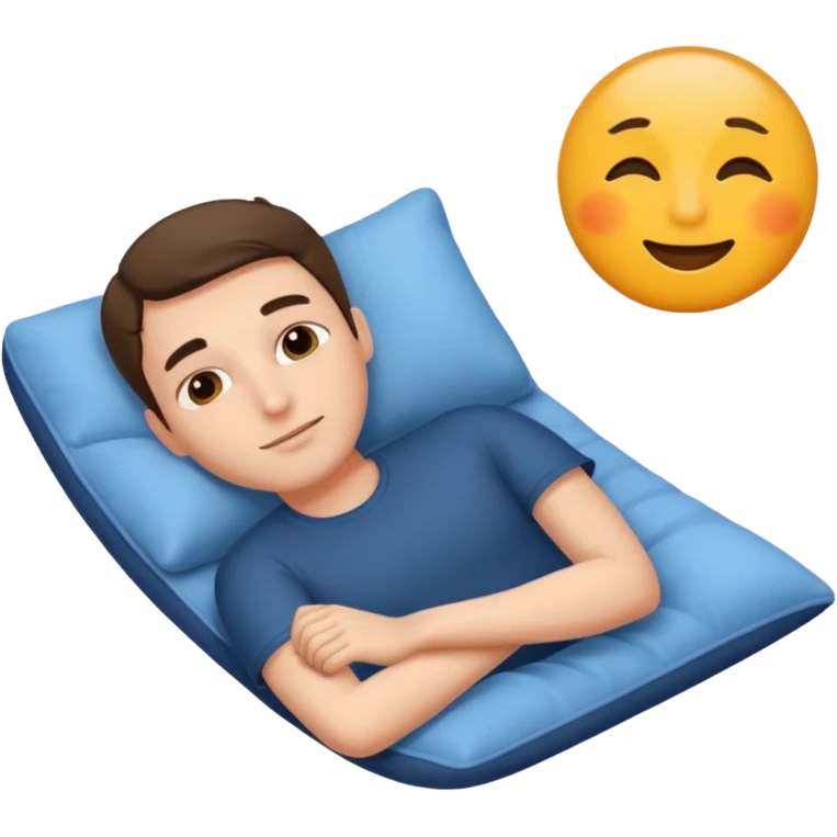 a man laying down emoji