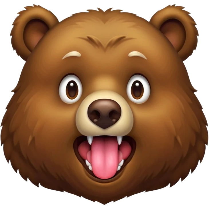 Oso sacando la lengua  emoji