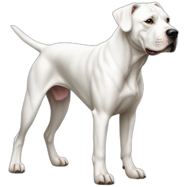 Dogo Argentino Dog Full Body emoji
