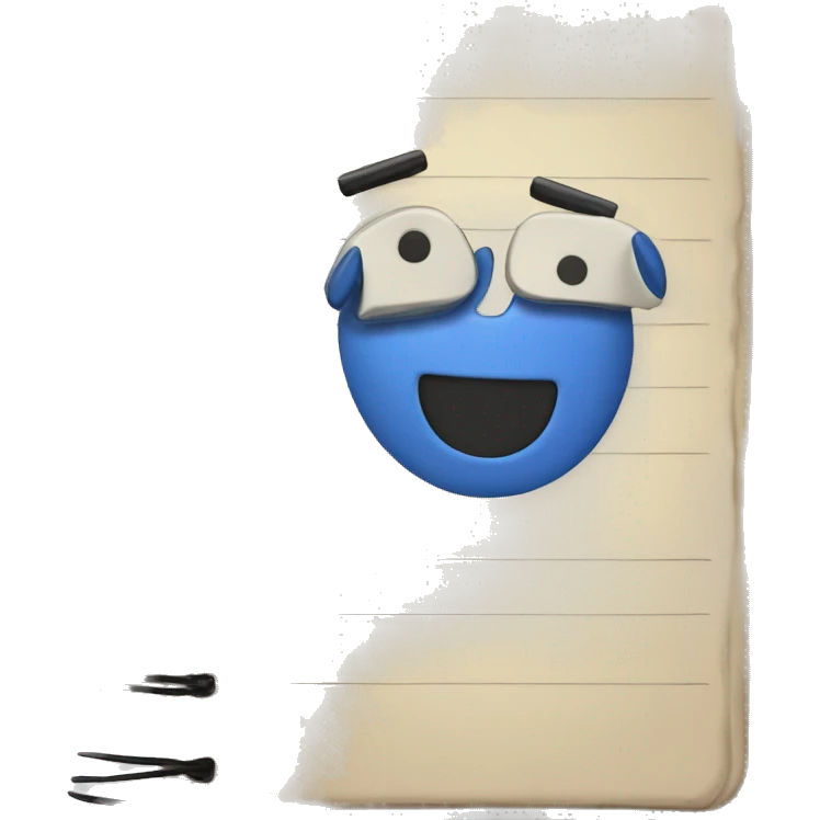 notebook and pen emoji