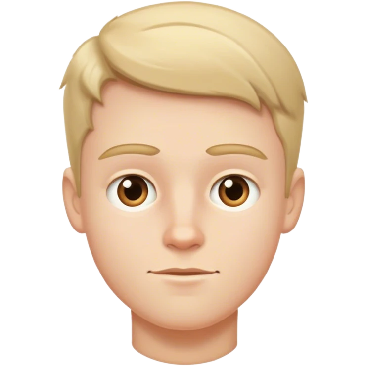 White boy without glasses emoji
