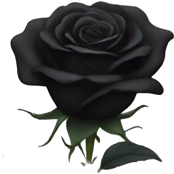 Black Rose  emoji