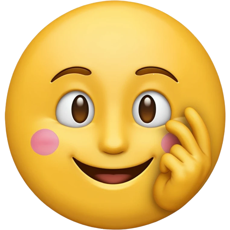 emoji smiling with peace sign emoji