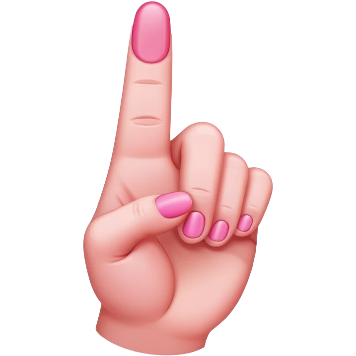 Pink middle finger  emoji