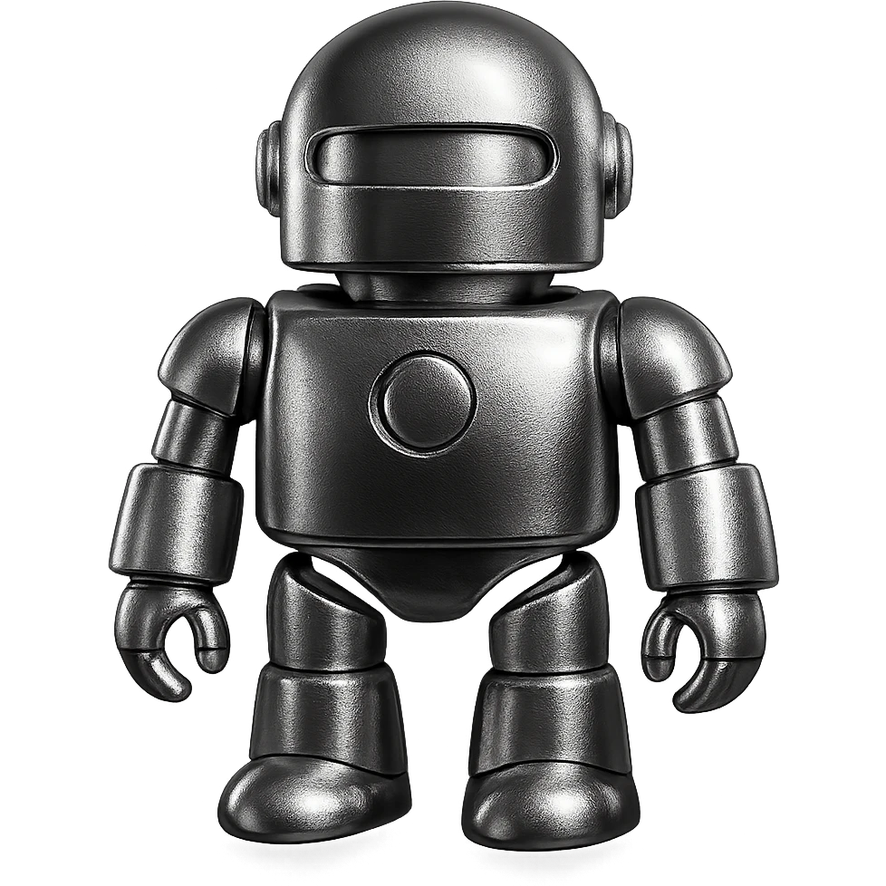 shiny pink robot emoji