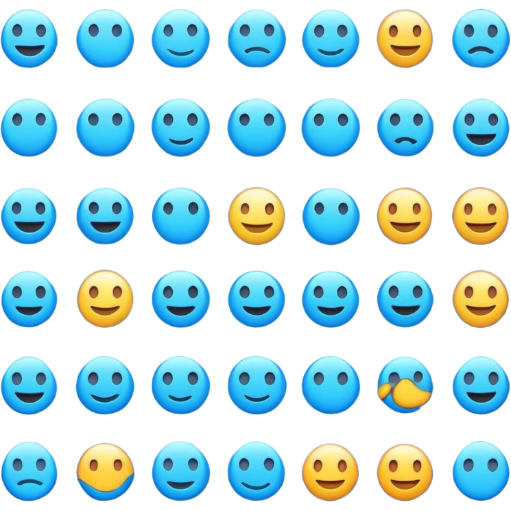 Blue emoji