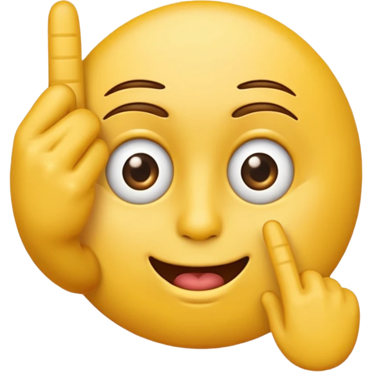 Eye-rolling emoji with fuck you finger emoji
