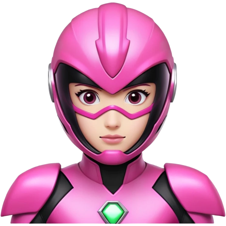 Pink power ranger  emoji