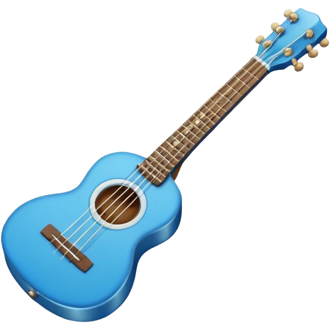 blue ukulele emoji