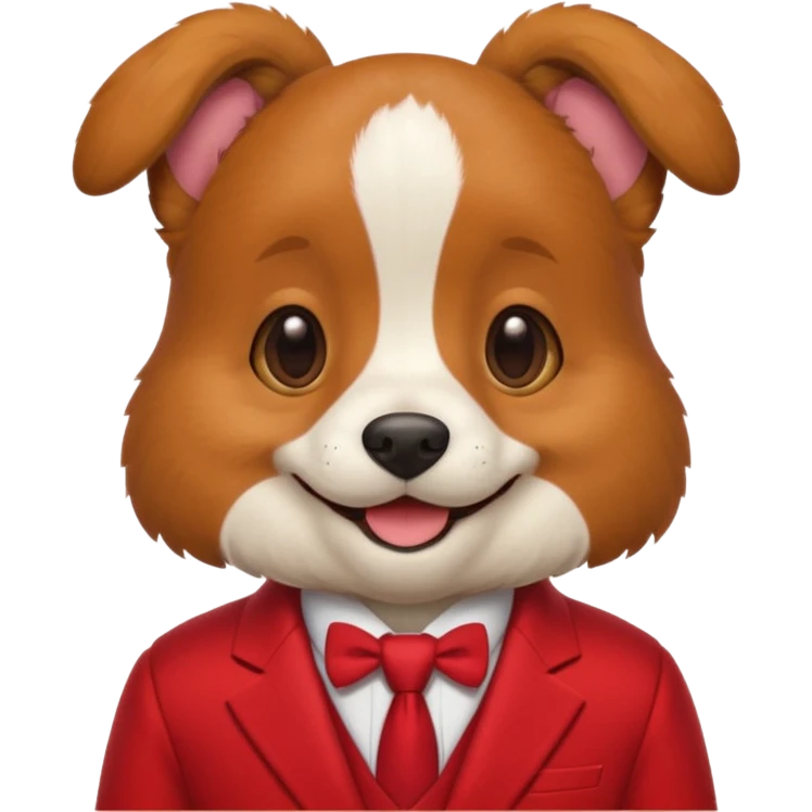 dog with red suit emoji