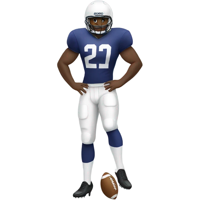 Football player with heels emoji