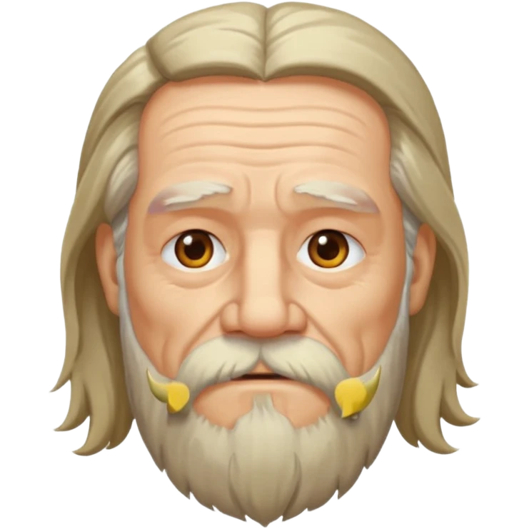 old man bearded long haired emoji