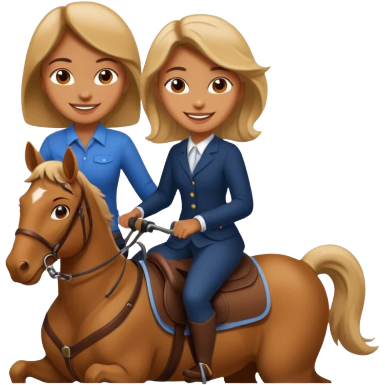 Girl riding a man emoji