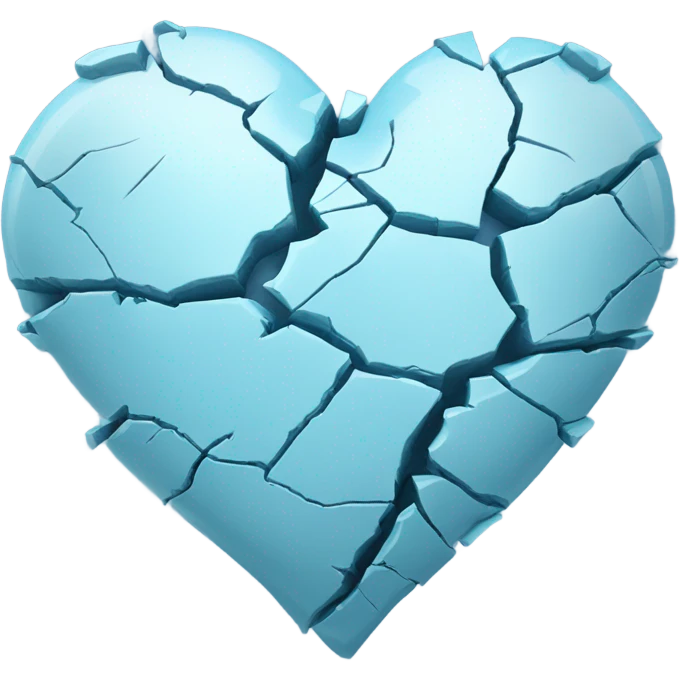 Broken blue heart emoji