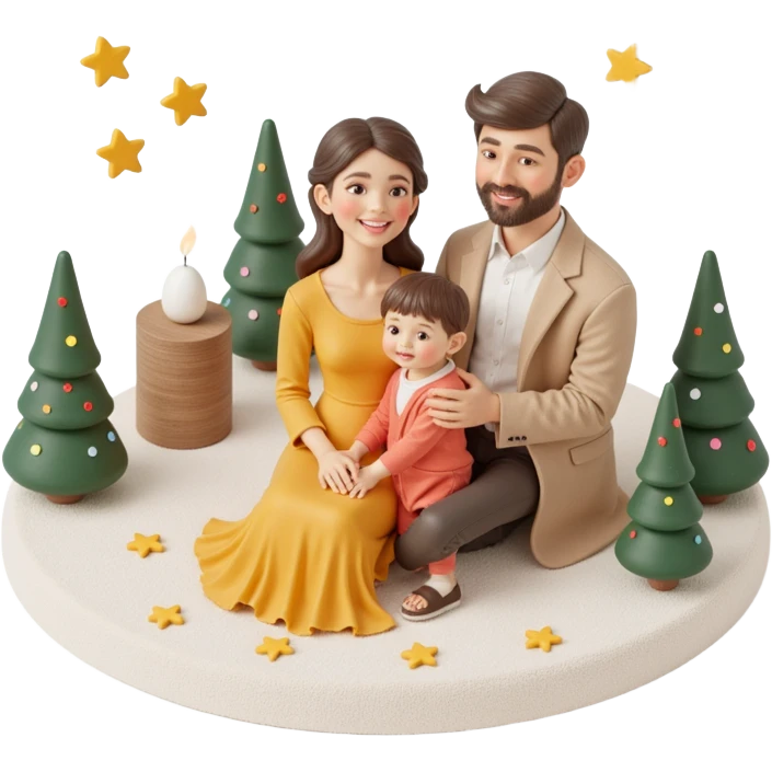 family photo in 3d emoji