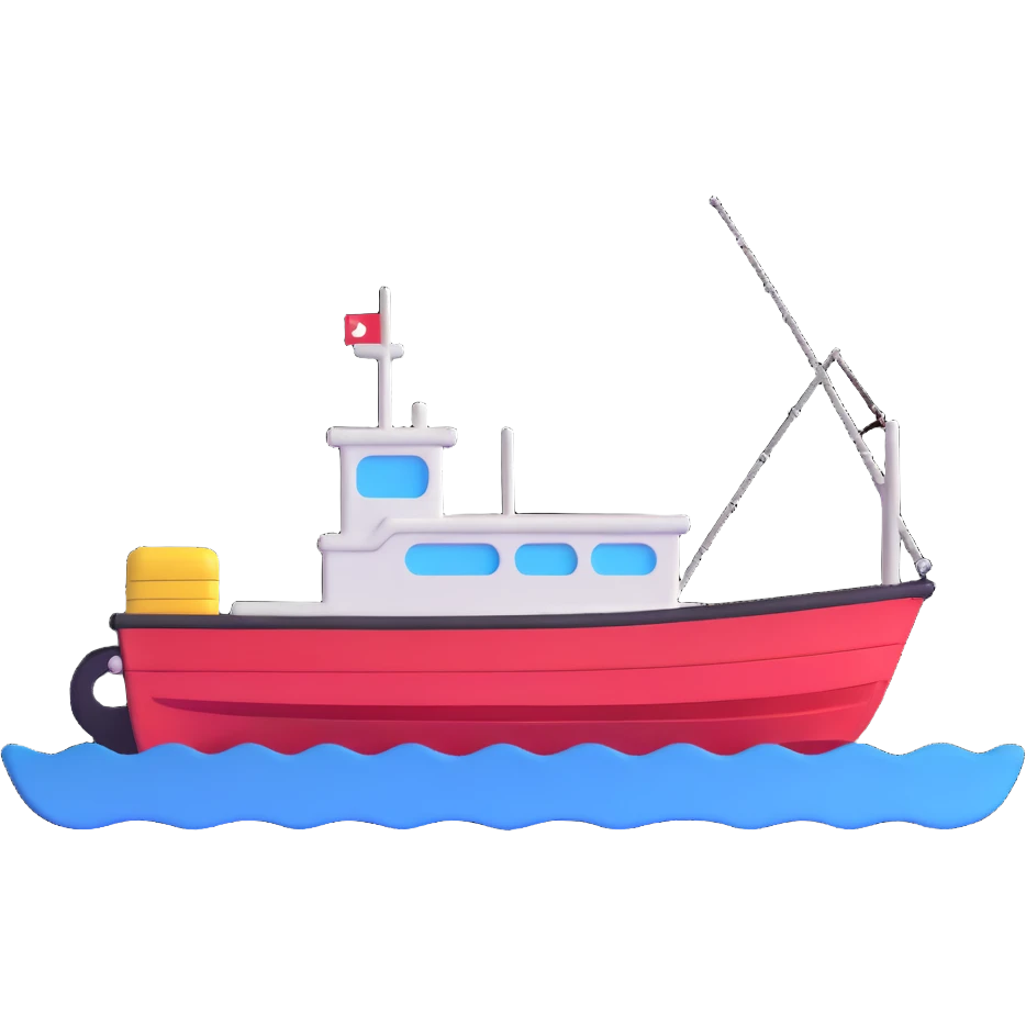 fishing boat emoji