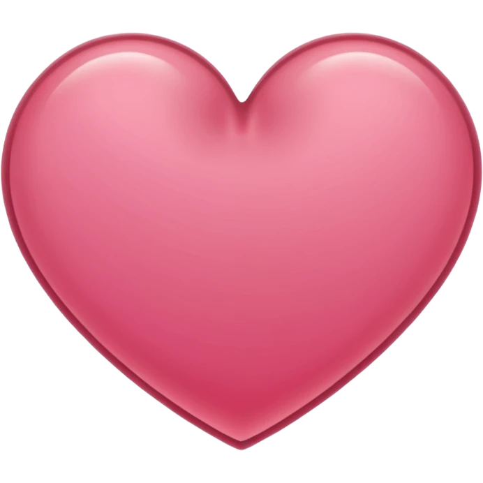 Thin reddish-pink Hollow Heart thinly  outline lines emoji