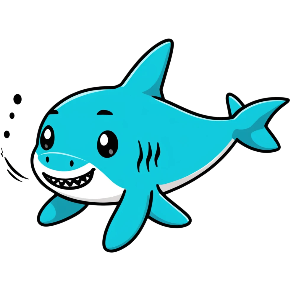 cute baby shark emoji