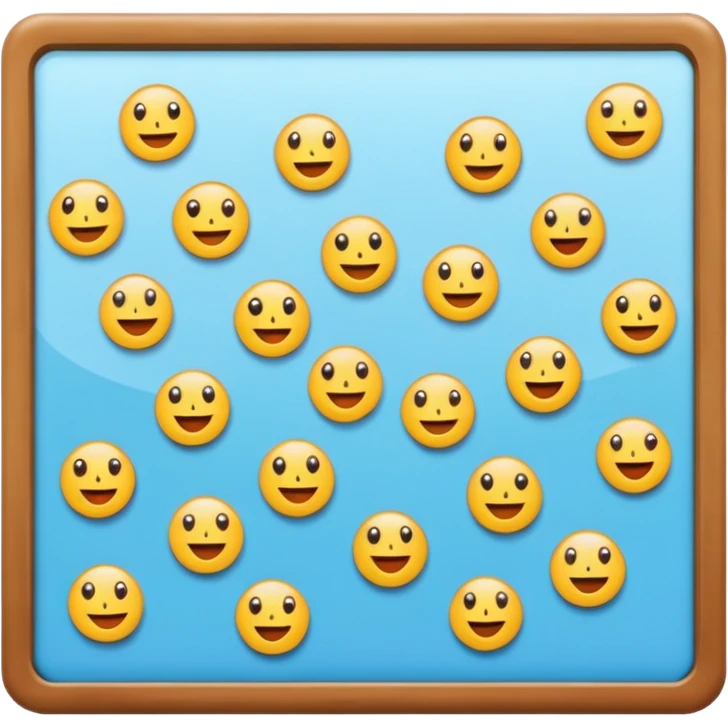 Collage board with photo emoji