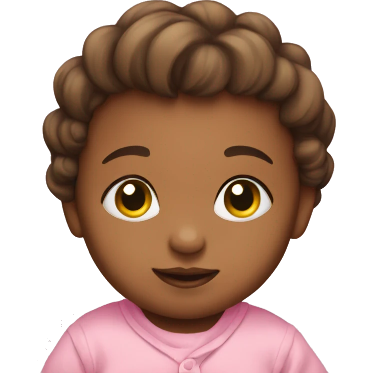 Baby in pink emoji