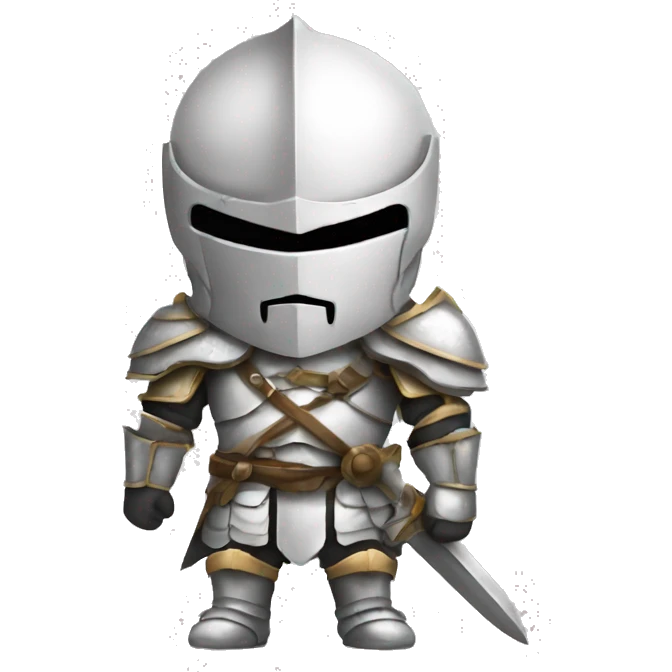 full white warrior knight emoji
