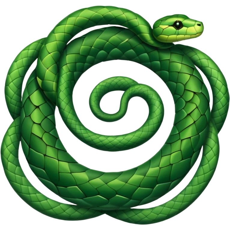 circle of snakes, multiple snakes arranged in a circular pattern emoji