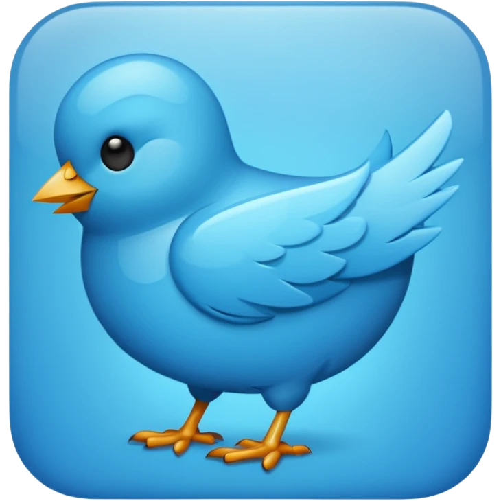 Twitter logo x emoji