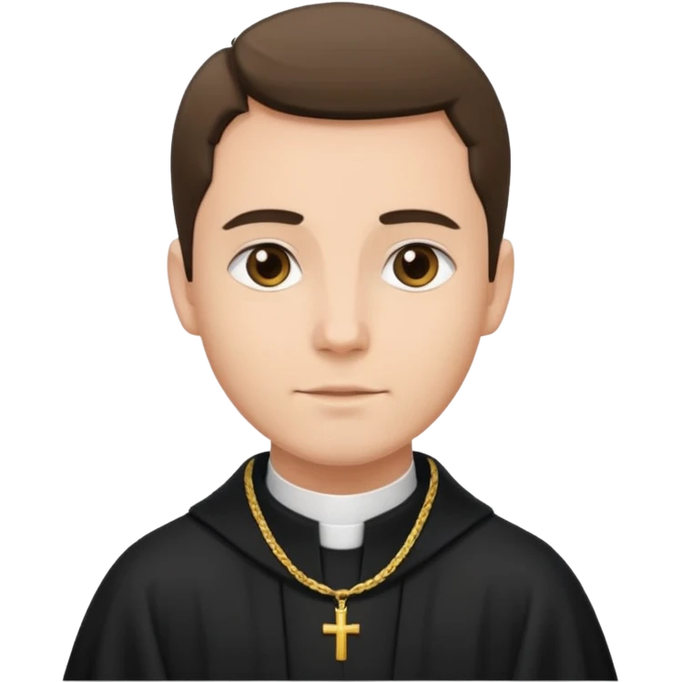The priest presiding over the wedding emoji